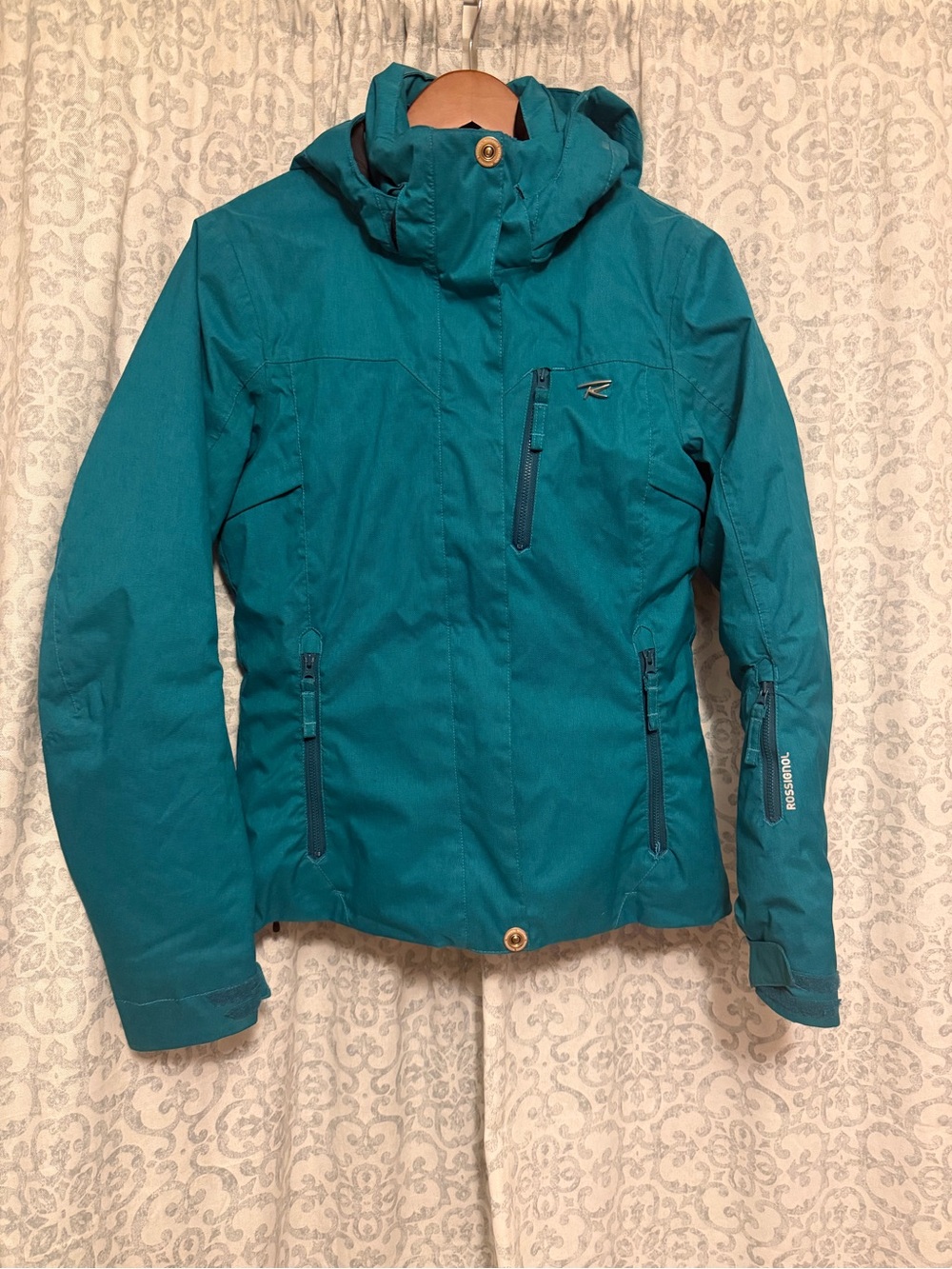 Rossignol Women's Teal Ski Jacket with Hood